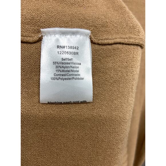 On Twelfth Brown Turtle Neck Long Sleeve Sweater Top Size S - Picture 6 of 8